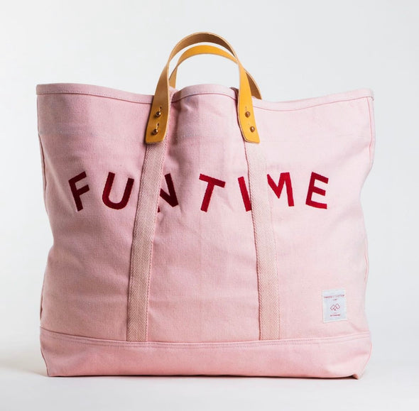 Fun time canvas tote bag