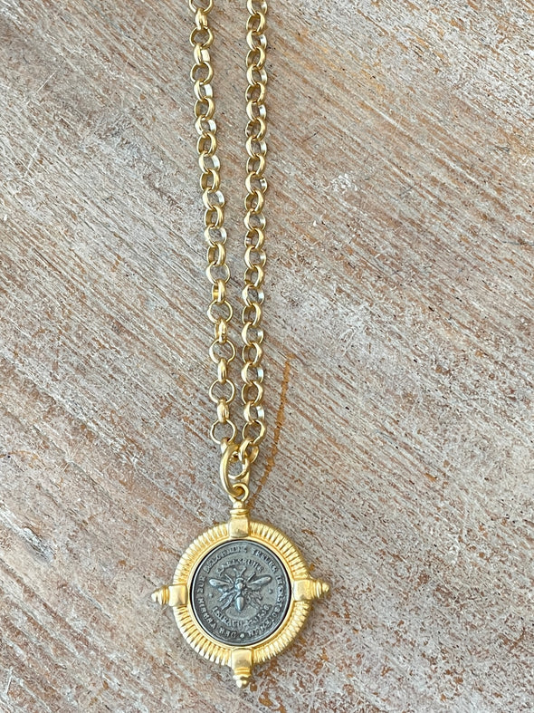 French coin necklaces