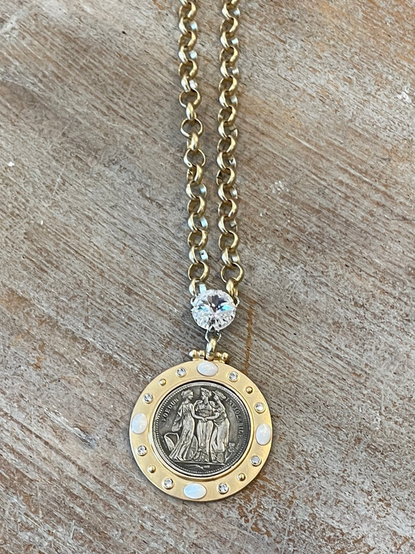 French coin necklaces