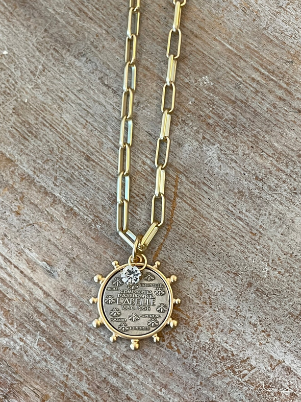 French coin necklaces