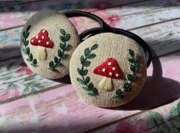 Hand embroidered hair accessories collection