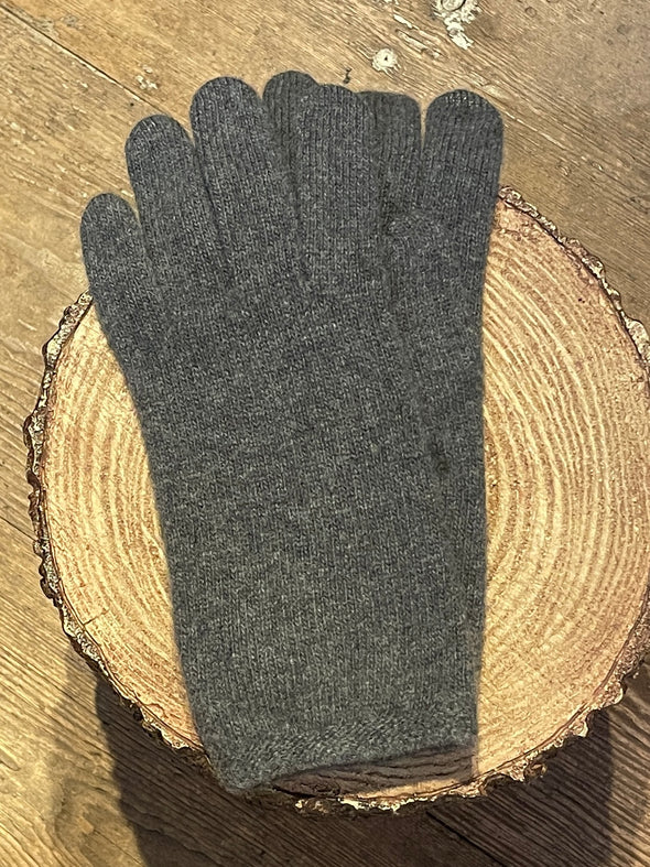 Spanish made simple cashmere blend gloves