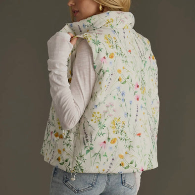 Floral padded vests