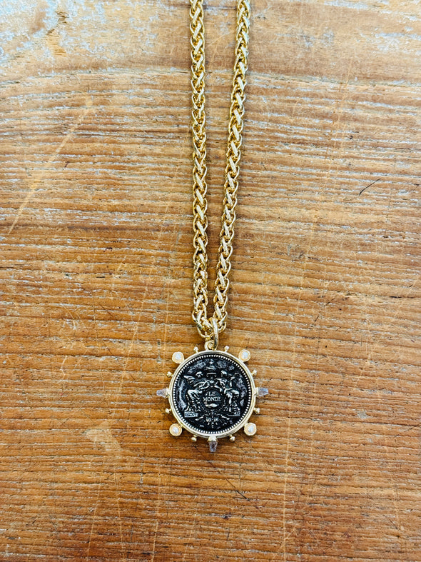 French coin necklaces