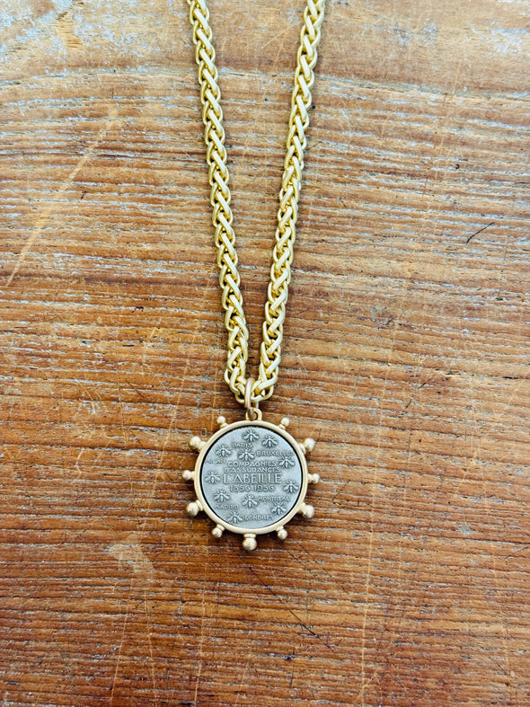 French coin necklaces