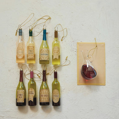 wine bottle ornaments